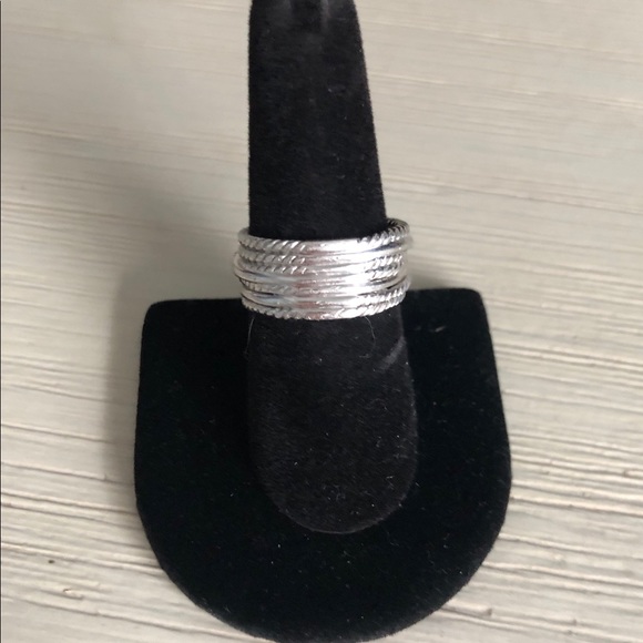 David Yurman Large Diamond Crossover Ring - Picture 5 of 10